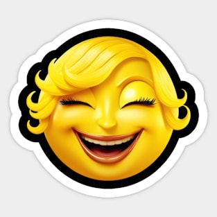Sassy Smiley Chic Sticker